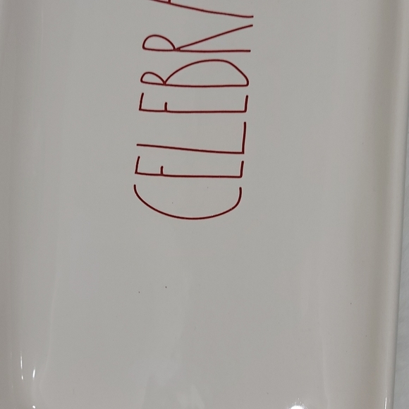 Rae Dunn Celebrate Tray 14½" x 7" - Picture 2 of 6